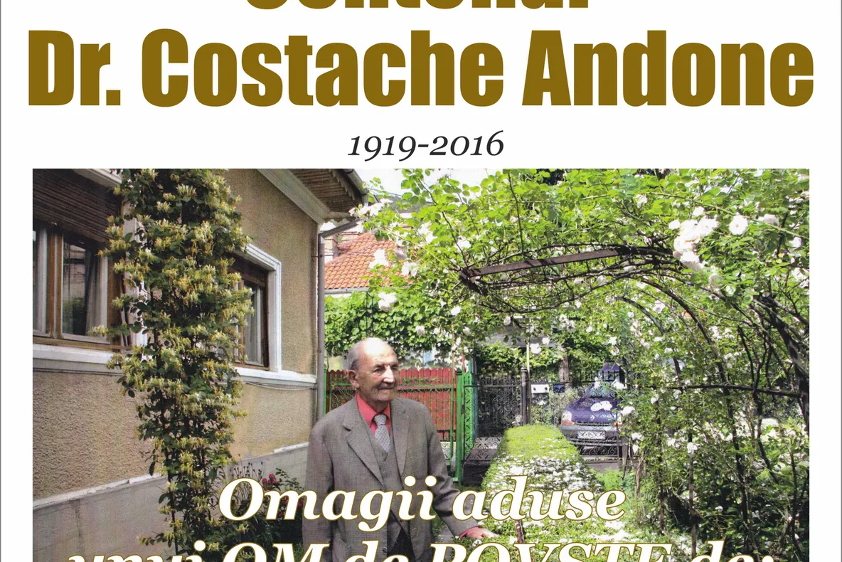 Centenar Dr. Costache Andone, evocat astăzi la Biblioteca Județeană