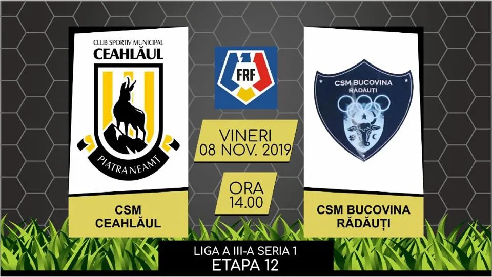 CSM Ceahlăul Piatra Neamț-CSM Bucovina Rădăuți, derby între locurile doi și trei