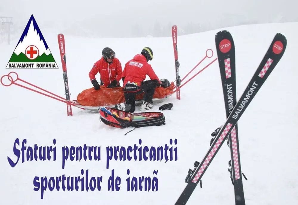 Recomandările salvamontiștilor pentru practicanții sporturilor de iarnă
