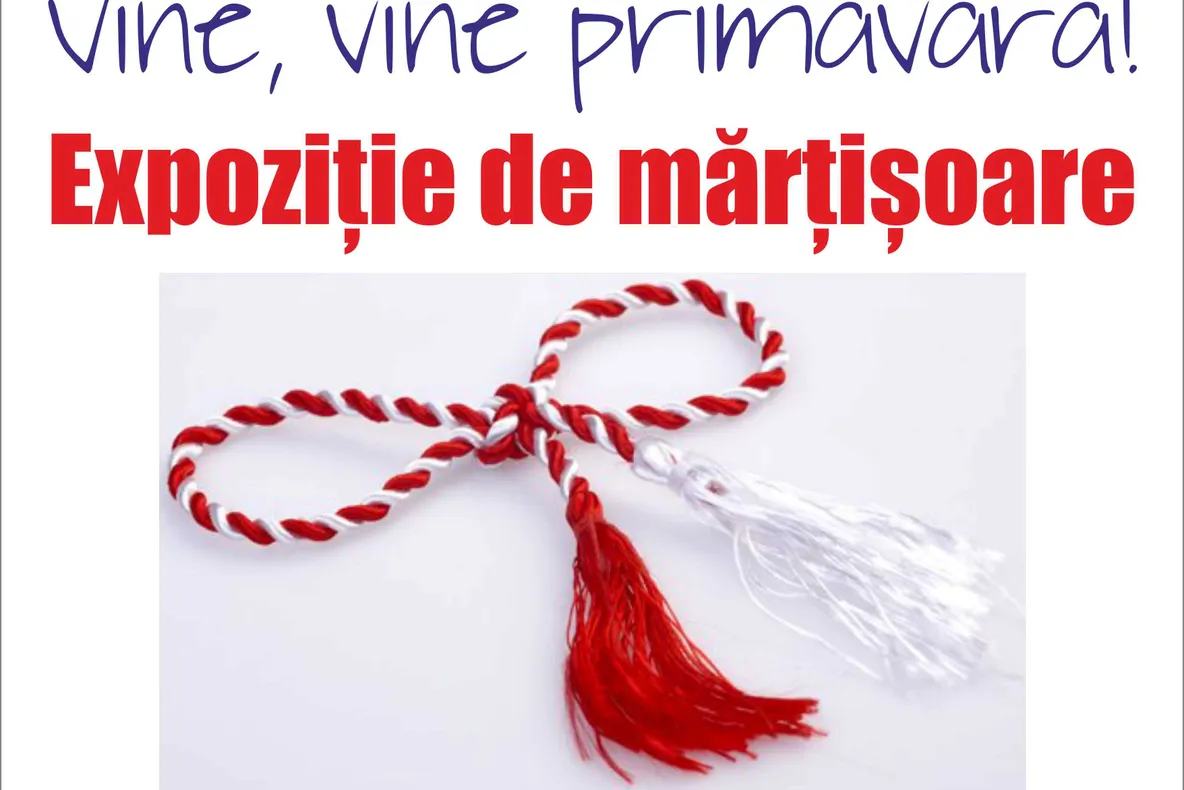 Expoziție de mărțișoare, la Biblioteca Județeană