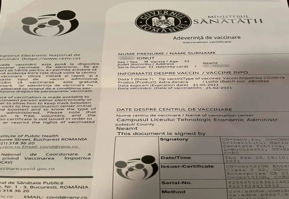 Simptomele unui nemțean vaccinat cu lotul suspendat temporar al vaccinului AstraZeneca