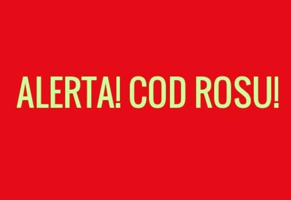 AVERTIZARE METEOROLOGICĂ COD ROȘU