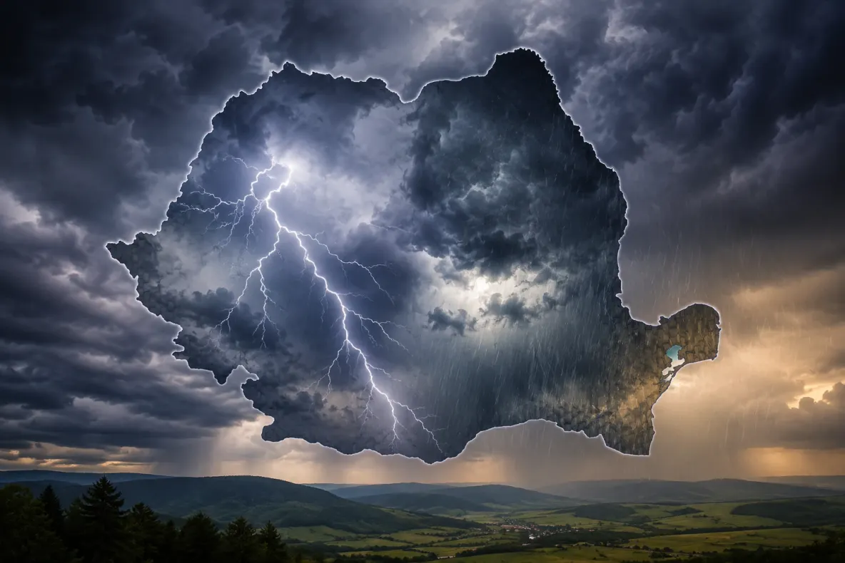 Furtunile pun stăpânire pe România! ANM a emis COD GALBEN pentru mai multe județe: când intră în vigoare