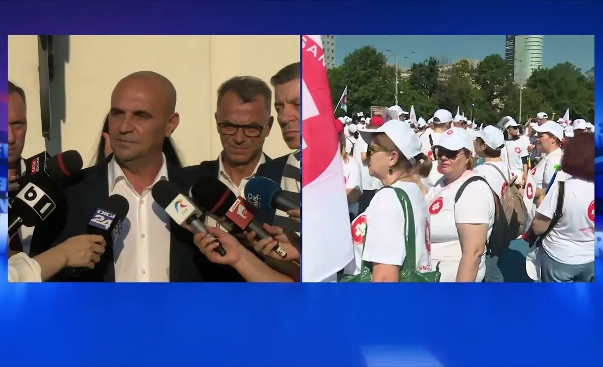 Sindicatele cer urgent o nouă întâlnire cu Nicușor Dan, pentru deblocarea crizei politice