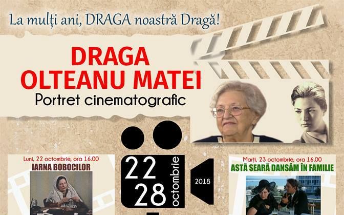 Seară aniversară dedicată actriţei Draga Olteanu Matei