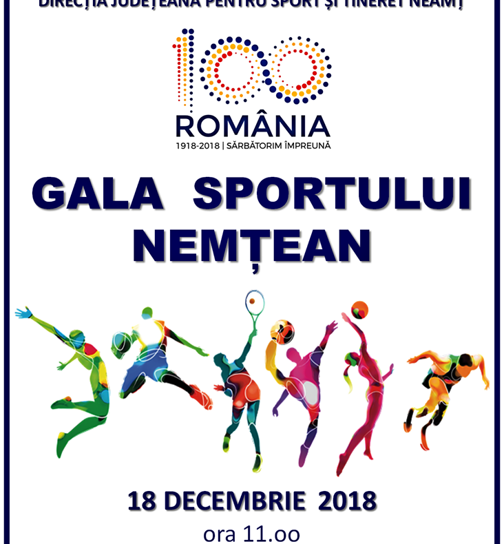 Premierea celor mai buni sportivi din Neamț, marți, 18 decembrie
