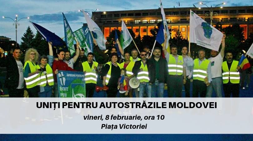 Protest la București pentru susținerea proiectelor Moldovei