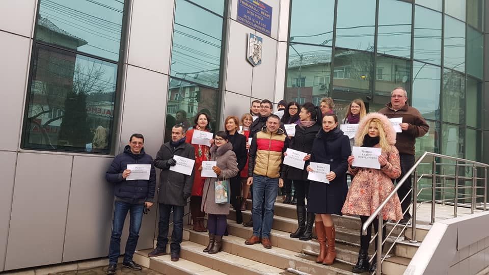 Magistrații au protestat și în Neamț