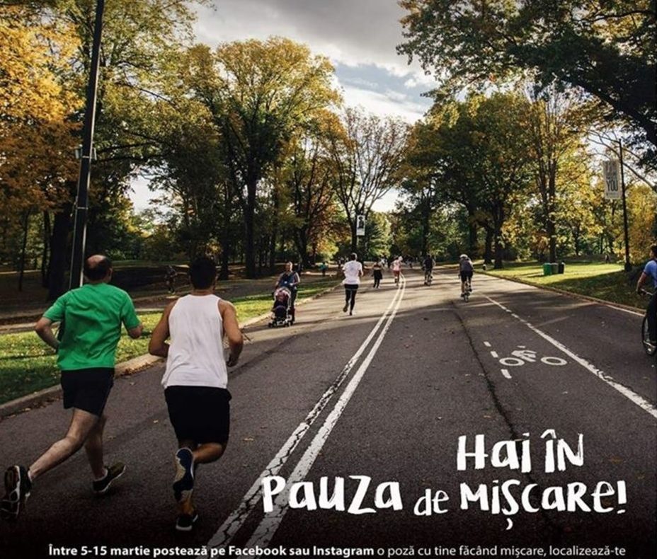 Romanul s-a înscris în competiția „Hai în pauza de mișcare”