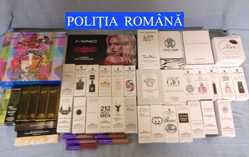 Prins cu produse cosmetice contrafăcute (FOTO)