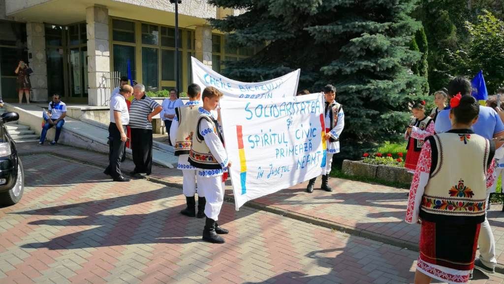 Miting la Piatra-Neamț pe tema „Cheile Bicazului” (FOTO)