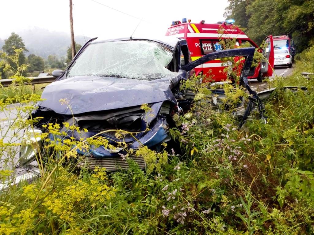Impact între un autoturism și un camion la Grințieș. Două victime (FOTO)