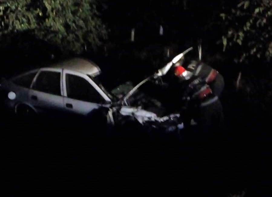 Patru răniți printre care un copil de 9 ani, după un impact între o căruță și un autoturism (FOTO)