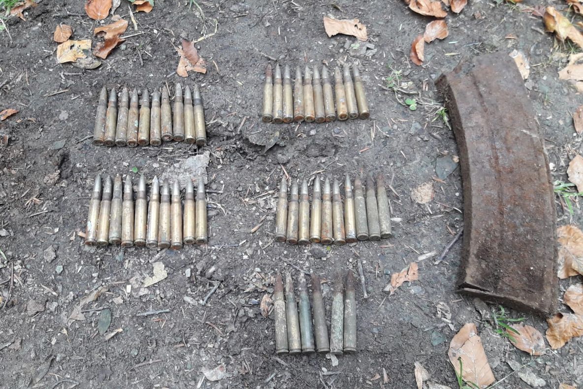 46 de cartușe, descoperite în timpul unei şedinţe de pregătire de specialitate a pirotehniștilor