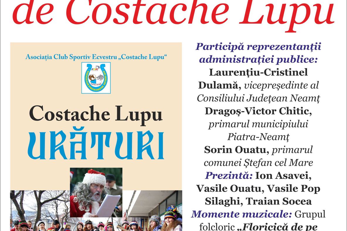„Urături“ de Costache Lupu, la Biblioteca Județeană