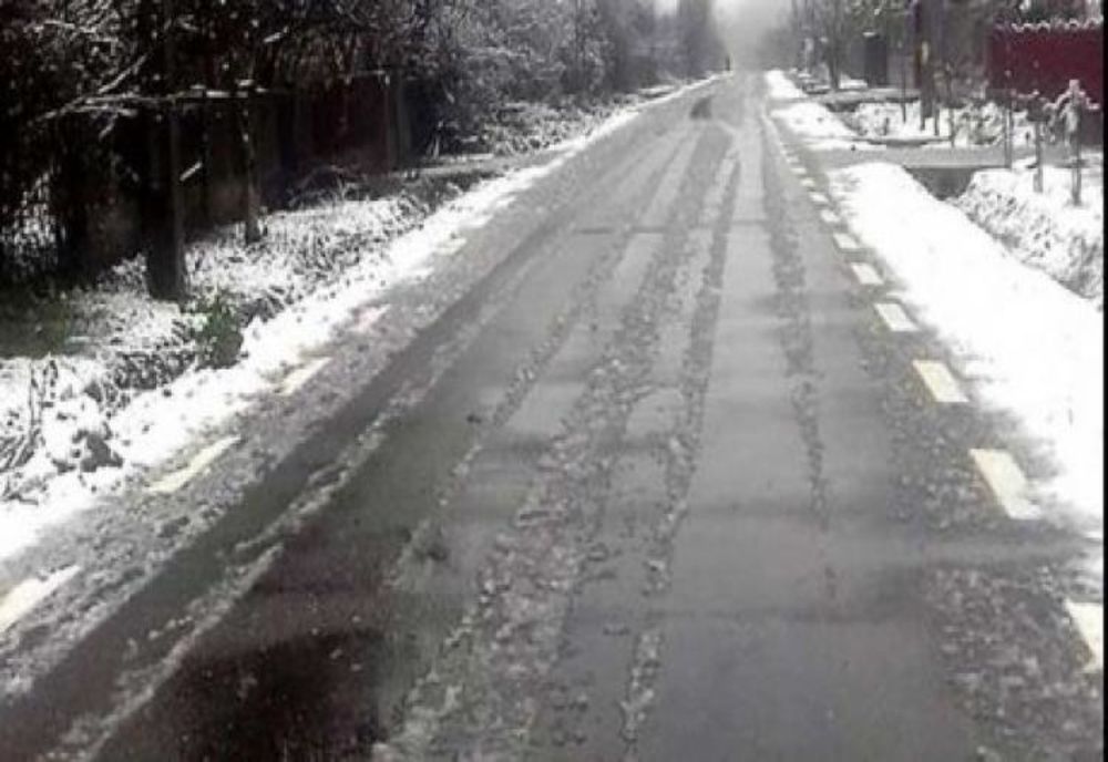 DRDP Iași avertizează conducătorii auto cu privire la riscul formării de polei