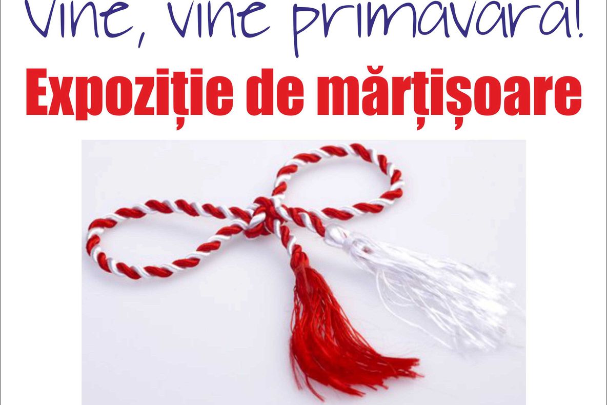 Expoziție de mărțișoare, la Biblioteca Județeană