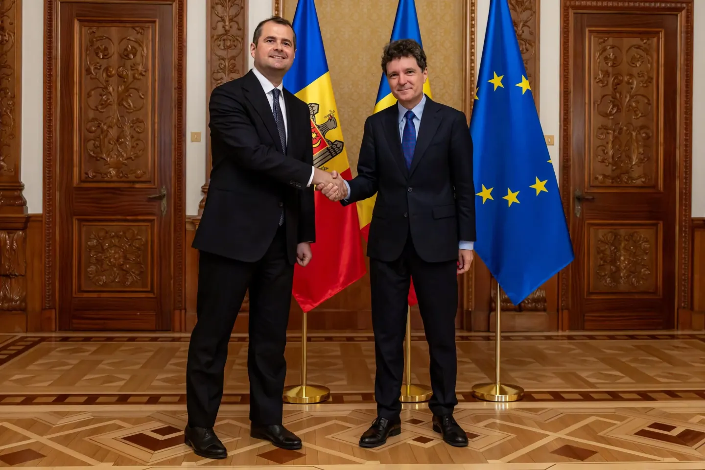 Prima vizită externă a premierului Vasile Tofan: întâlnire la Palatul Cotroceni cu președintele Nicușor Dan
