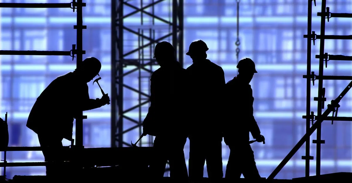 construction site blue