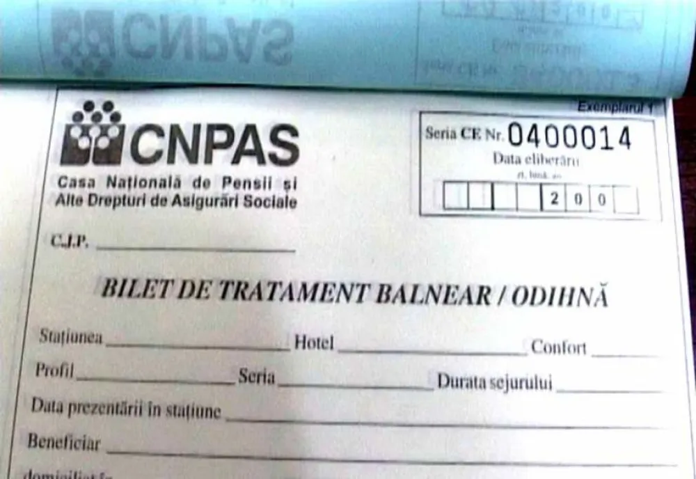 2.830 de cereri de acordare a unui bilet de tratament balnear înregistrate la Casa de Pensii Neamț pentru anul 2020