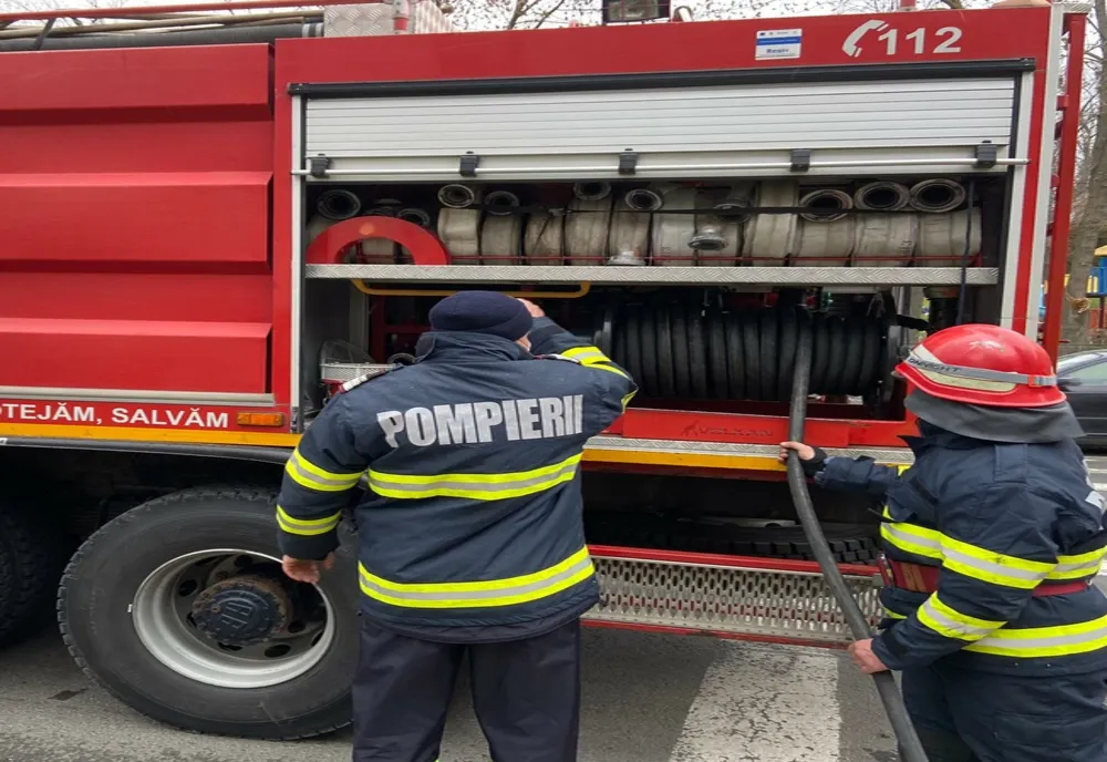 Incendiu într-un bloc din Bicaz 