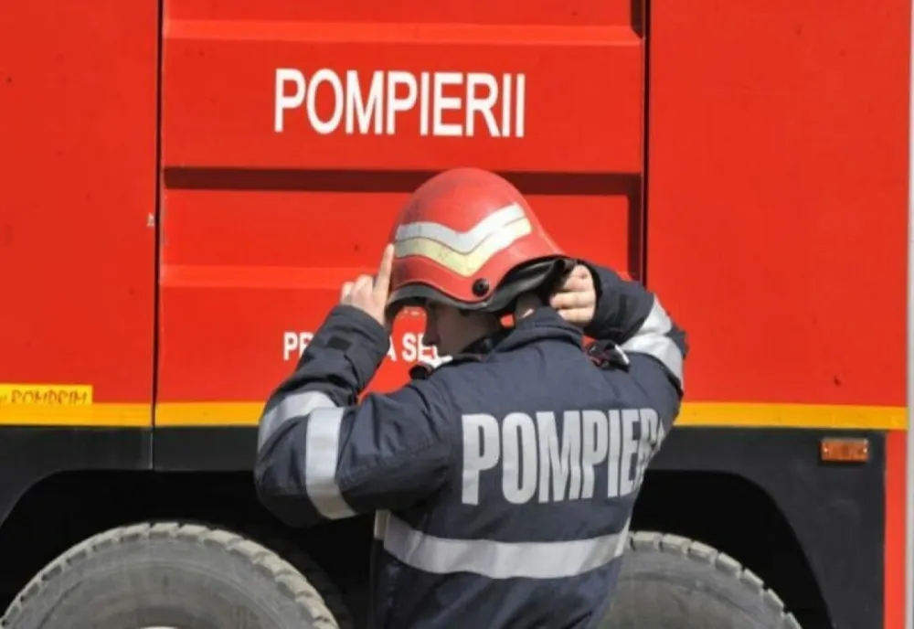 Acoperișul unui adăpost de animale, cuprins de flăcări. Care a fost cauza incendiului