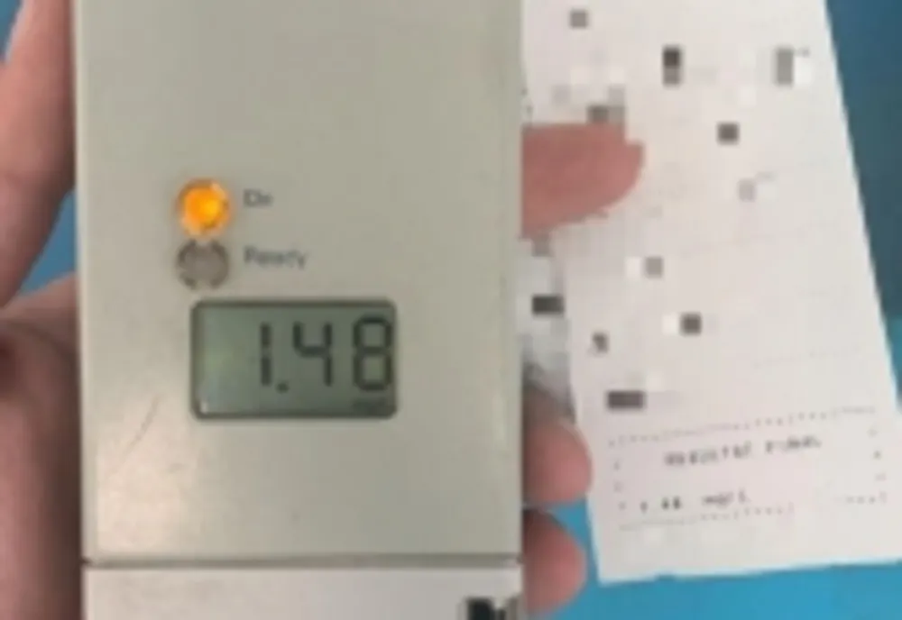 Alcoolemie de 1,24 mg/l alcool pur în aerul expirat pentru un șofer din Neamț