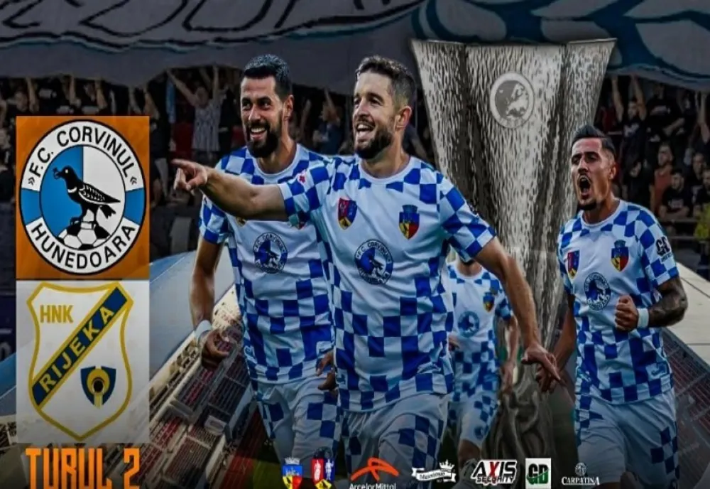 FOTBAL: CORVINUL HUNEDOARA - HNK RIJEKA 0-0, ÎN TURUL DOI PRELIMINAR AL EUROPA LEAGUE