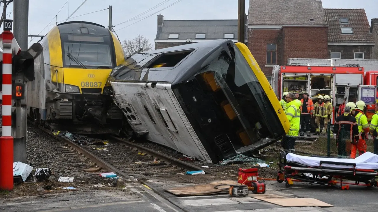 Accident feroviar grav în Belgia
