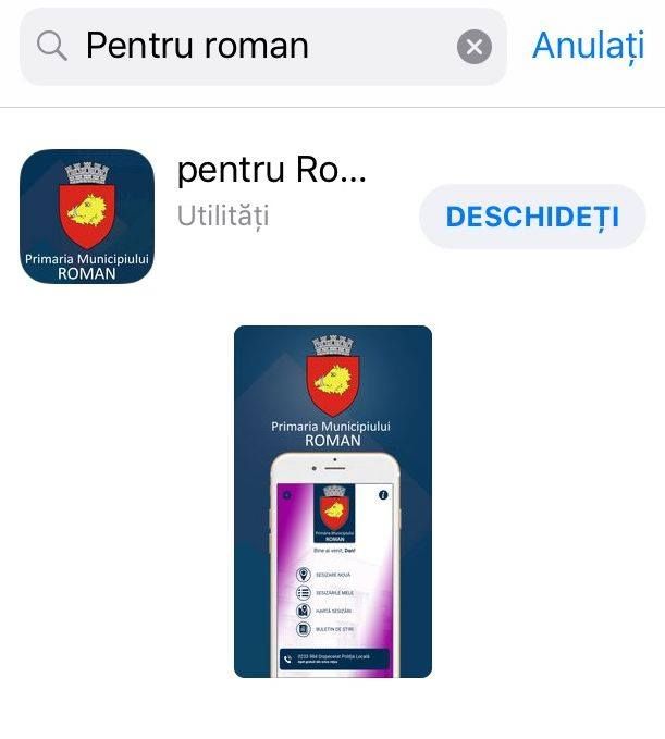 aplicatie pentru Roman