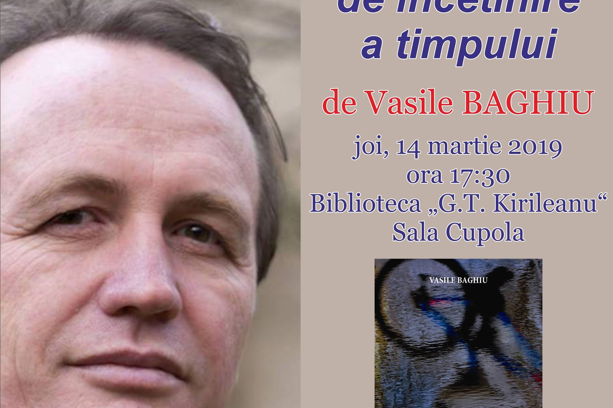 Afis Lansar carte Vasile Baghiu