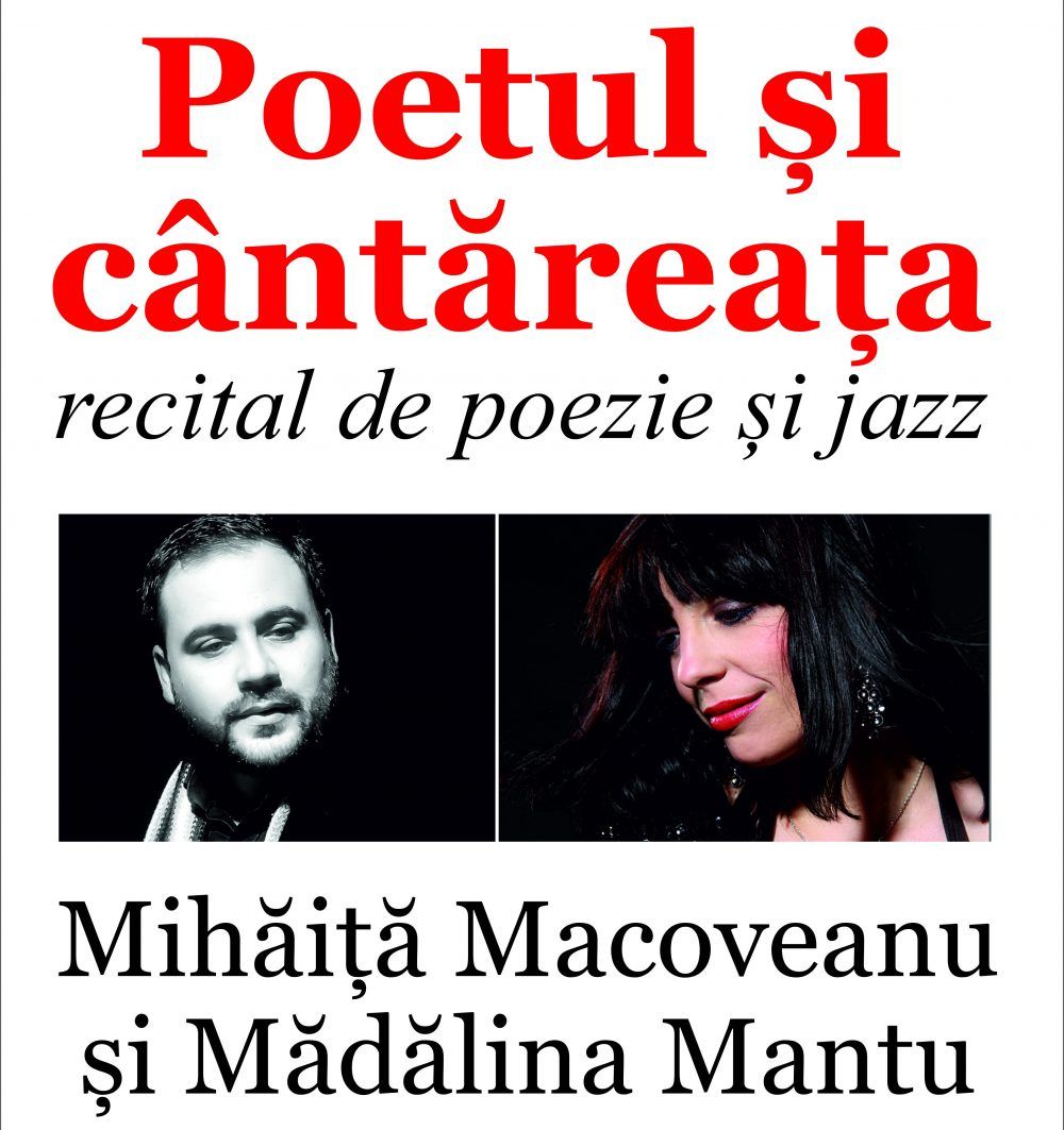 Afis recital poezie și jazz