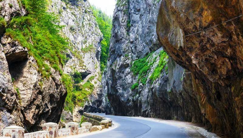 Bicaz Canyon in Romania, one of the most spectacular roads in Romania
