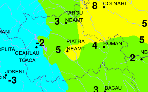temperaturi negative