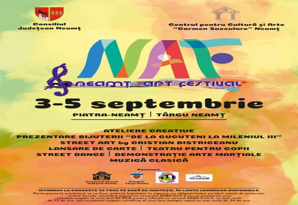 NEAMŢ ART FESTIVAL, ediţa a II-a, 3-5 septembrie 2021