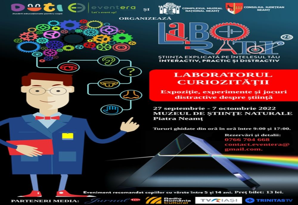 „Laboratorul curiozității” la Complexul Muzeal Național Neamț