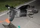 În comă, la spital, după un accident cu scuterul