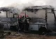 Incendiu la două autobuze dezafectate în Piatra-Neamț (FOTO)