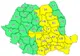 Județul Neamț, din nou sub avertizare COD GALBEN de furtuni
