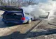 Autoturism la un pas să se facă scrum în Roman 