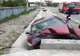 Autoturism intrat într-un şant, pe DN15C!
