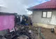 Bucătărie de vară făcută scrum într-o gospodărie din comuna Dochia