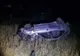 Un șofer beat a ratat curba și s-a răsturnat 