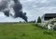 Incendiu violent pe platforma Săvinești, panică printre locuitorii. Au ars deșeuri toxice - FOTO