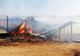 Incendiu la o stână din județul Neamț (FOTO)