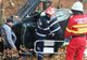 Un șofer beat s-a răsturnat cu mașina (FOTO)