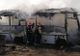 Incendiu la două autobuze dezafectate în Piatra-Neamț (FOTO)