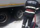 Incendiu izbucnit la roata unei remorci de TIR, lichidat de pompieri