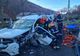 Șofer rămas încarcerat după ce s-a tamponat cu un alt autoturism în localitatea Bicaz