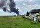 Incendiu violent pe platforma Săvinești, panică printre locuitorii. Au ars deșeuri toxice - FOTO